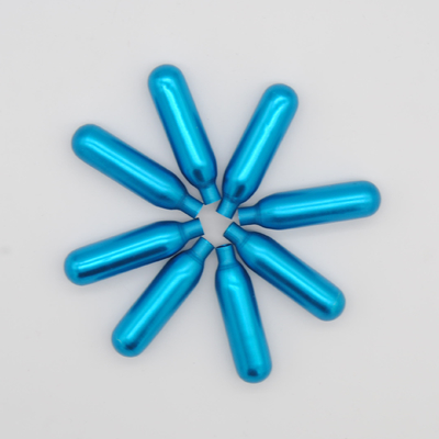 ISO9001 Disposable 50 Pack Whip Cream Chargers N2O Blue Zinc Coated